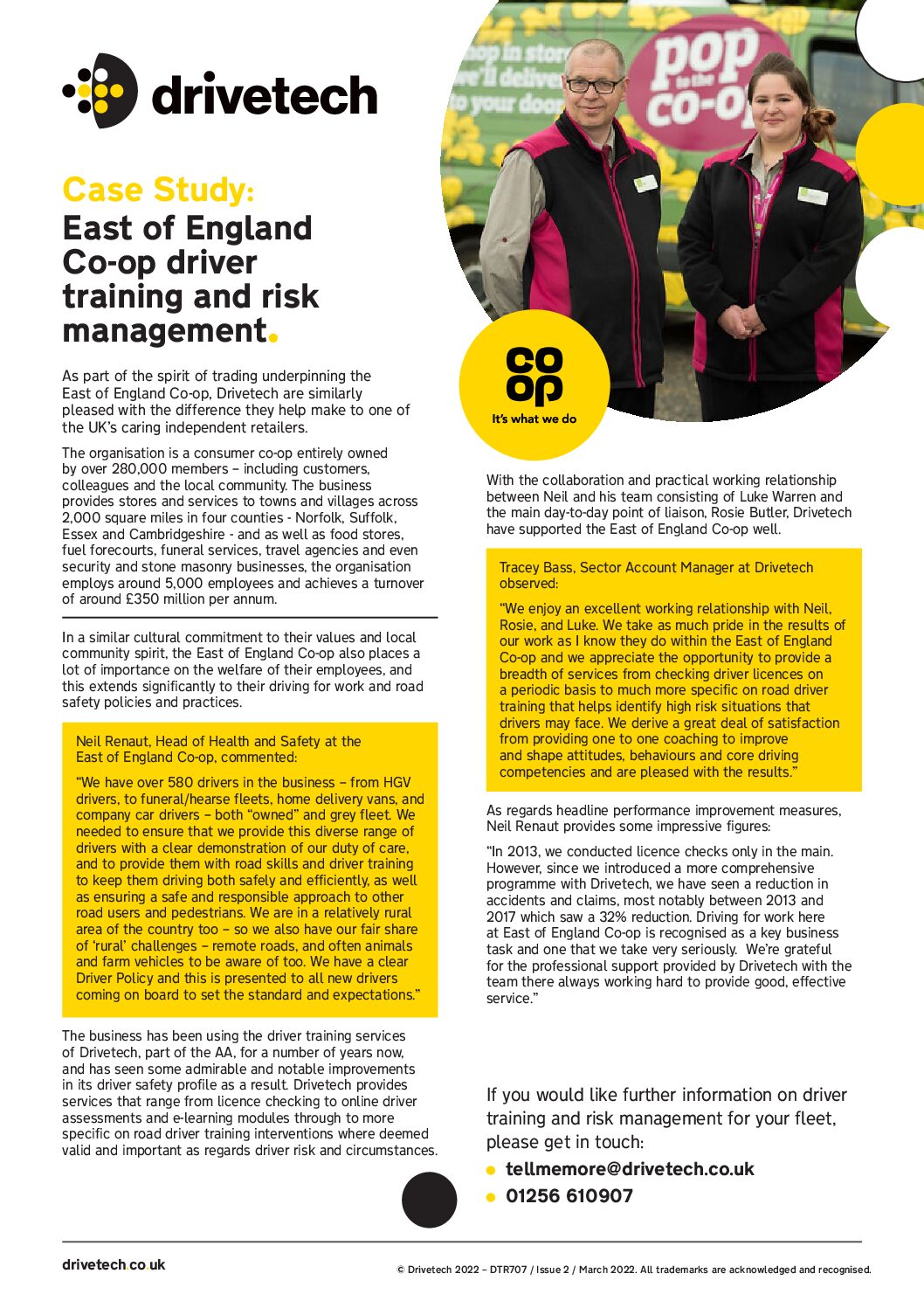 East of England Co-op Case Study – Driver Training & Risk Management