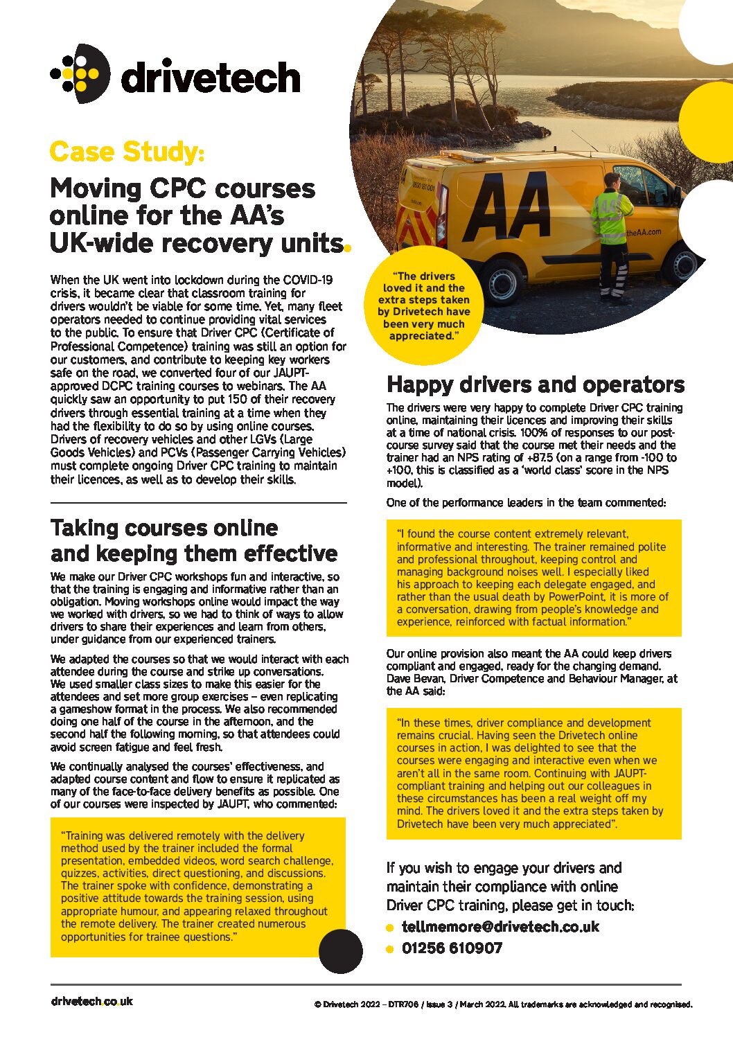 The AA Case Study – Online CPC
