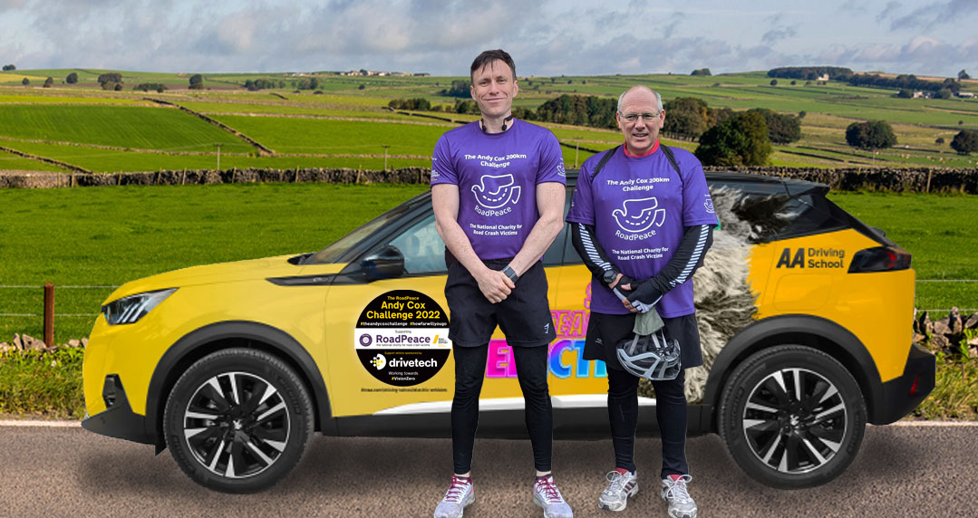 Andy Cox and Colin Paterson - Drivetech support vehicle for the Andy Cox Challenge