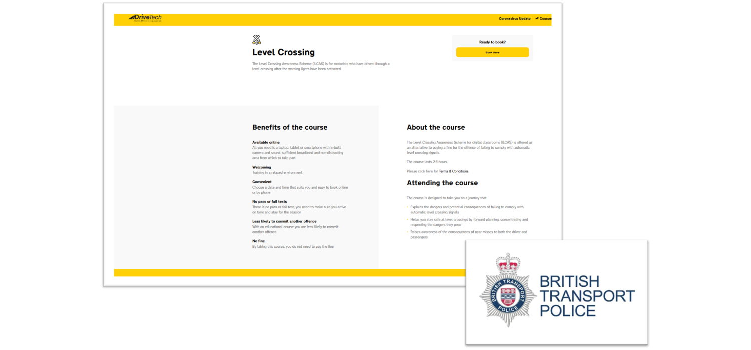 Drivetech Delighted To Have Retained The British Transport Police Level Crossing Course Contract Drivetech Delighted To Have Retained The British Transport Police Level Crossing Course Contract