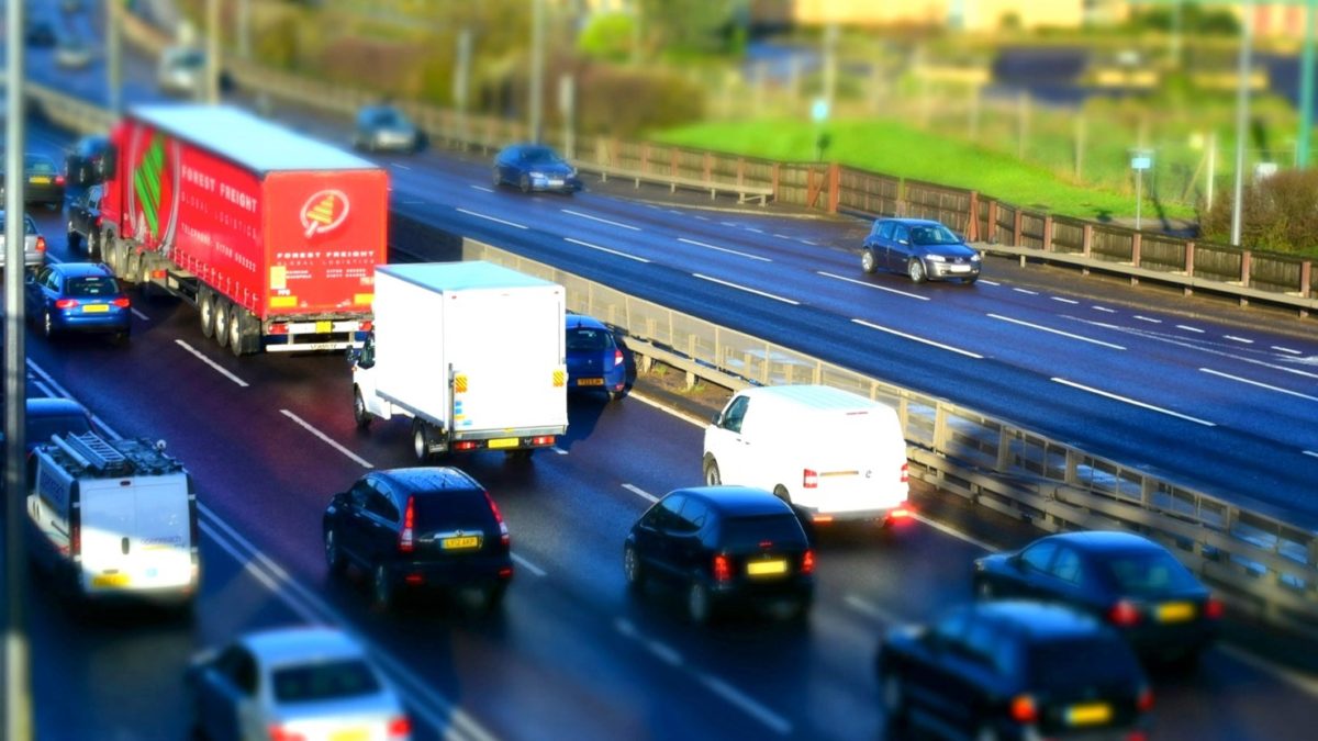 Vehicles on motorway including greyfleet