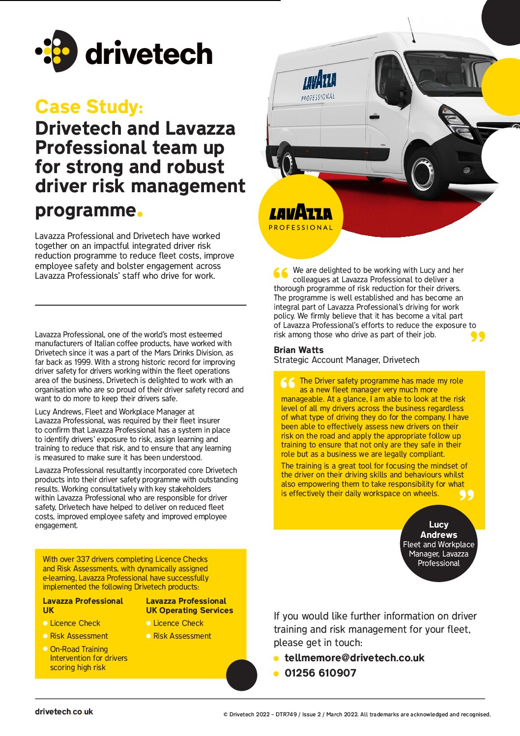 Lavazza Case Study | Strong & Robust Driver Risk Management