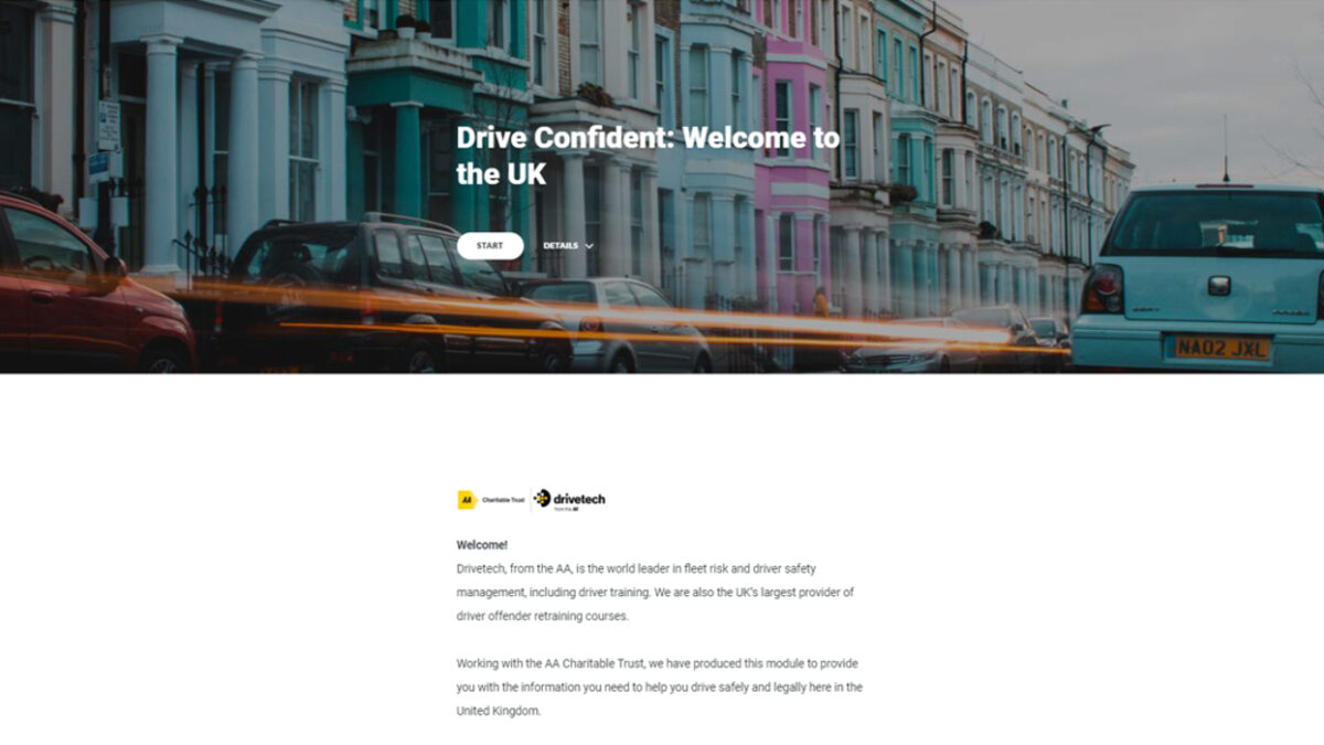 Drive Confident module from Drivetech with the AA Charitable Trust