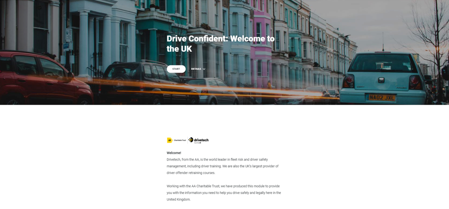 Drive Confident module from Drivetech with the AA Charitable Trust