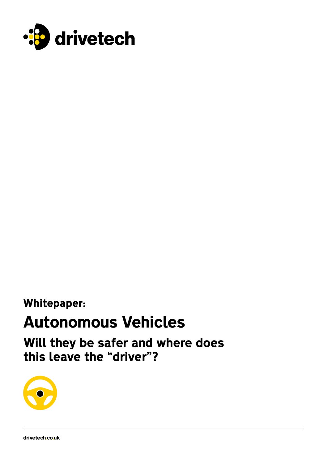 Whitepaper – Autonomous Vehicles & The Driver